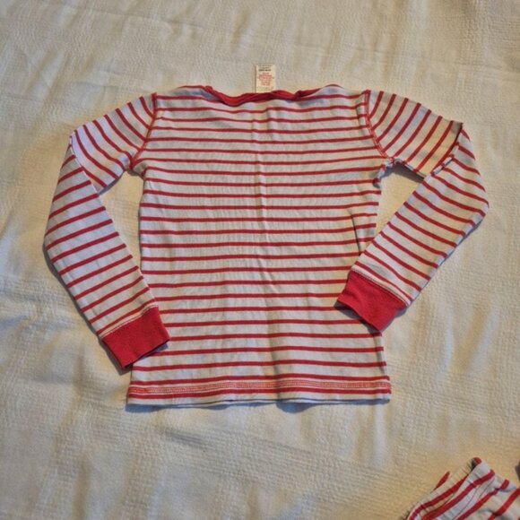 Mini Boden girls size 6 years striped pajama set, play for age white not bright - Picture 4 of 8